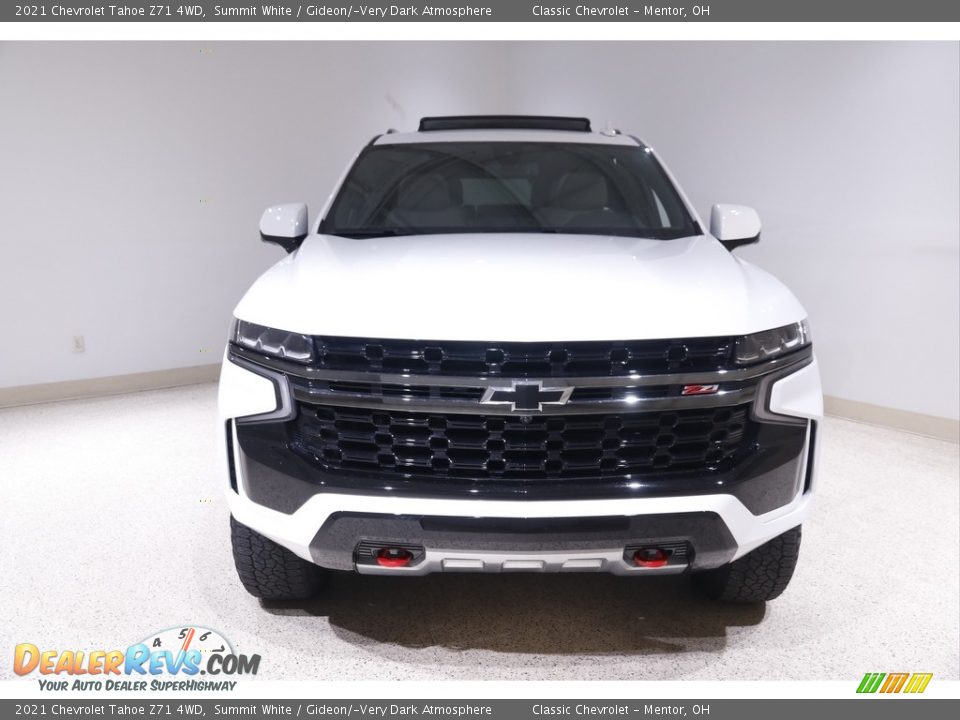 2021 Chevrolet Tahoe Z71 4WD Summit White / Gideon/­Very Dark Atmosphere Photo #2