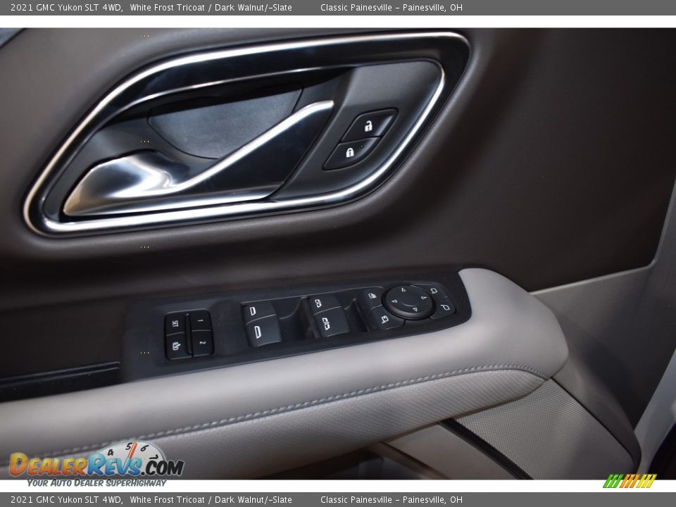 2021 GMC Yukon SLT 4WD White Frost Tricoat / Dark Walnut/­Slate Photo #10