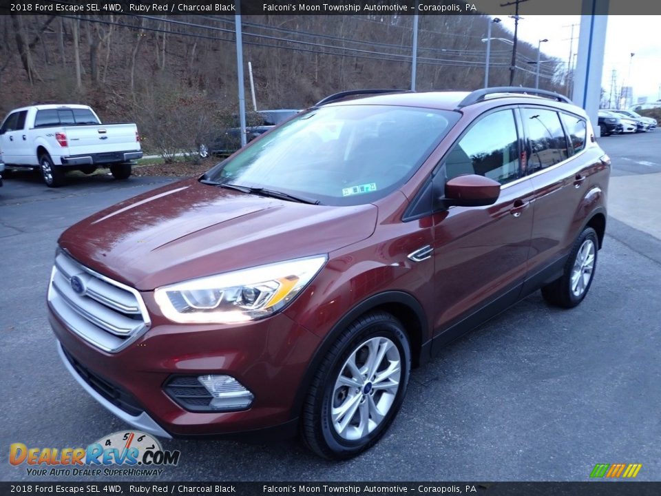 2018 Ford Escape SEL 4WD Ruby Red / Charcoal Black Photo #7