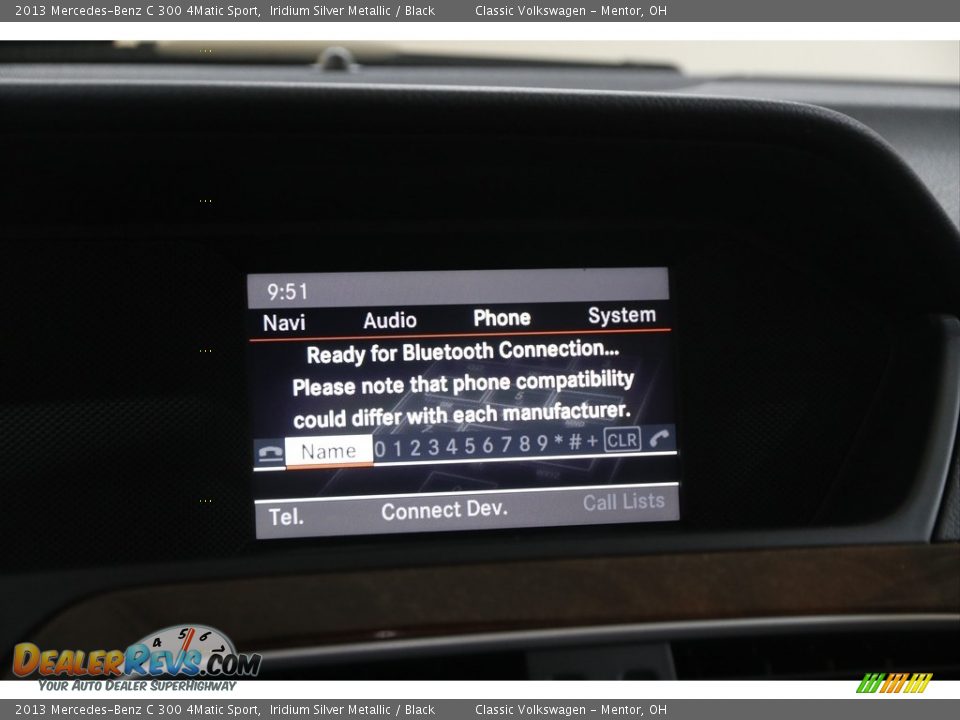 2013 Mercedes-Benz C 300 4Matic Sport Iridium Silver Metallic / Black Photo #11