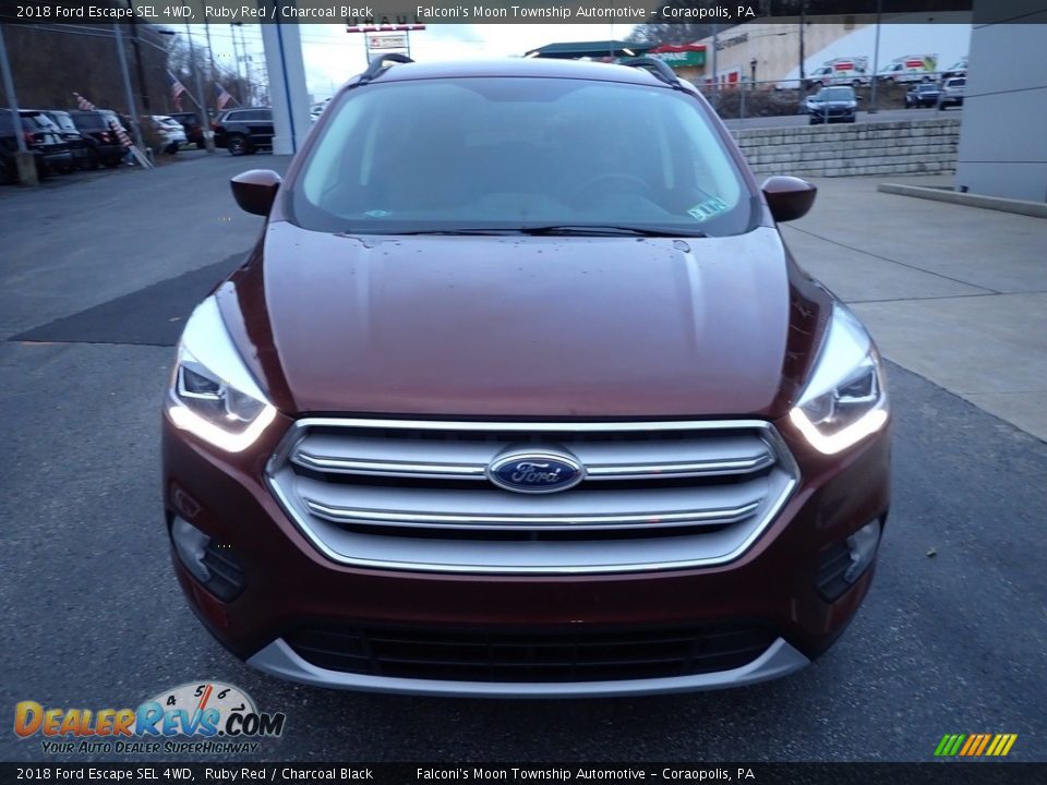 2018 Ford Escape SEL 4WD Ruby Red / Charcoal Black Photo #8