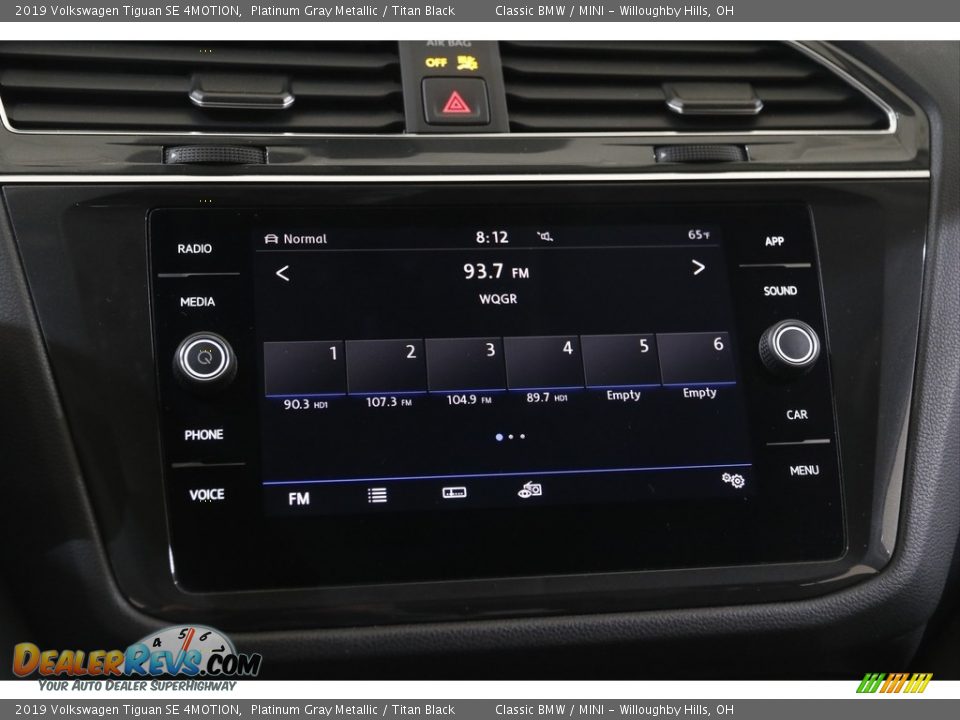 2019 Volkswagen Tiguan SE 4MOTION Platinum Gray Metallic / Titan Black Photo #10