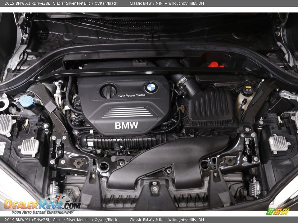 2019 BMW X1 xDrive28i Glacier Silver Metallic / Oyster/Black Photo #21