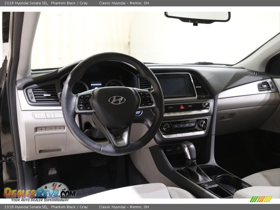2018 Hyundai Sonata SEL Phantom Black / Gray Photo #6