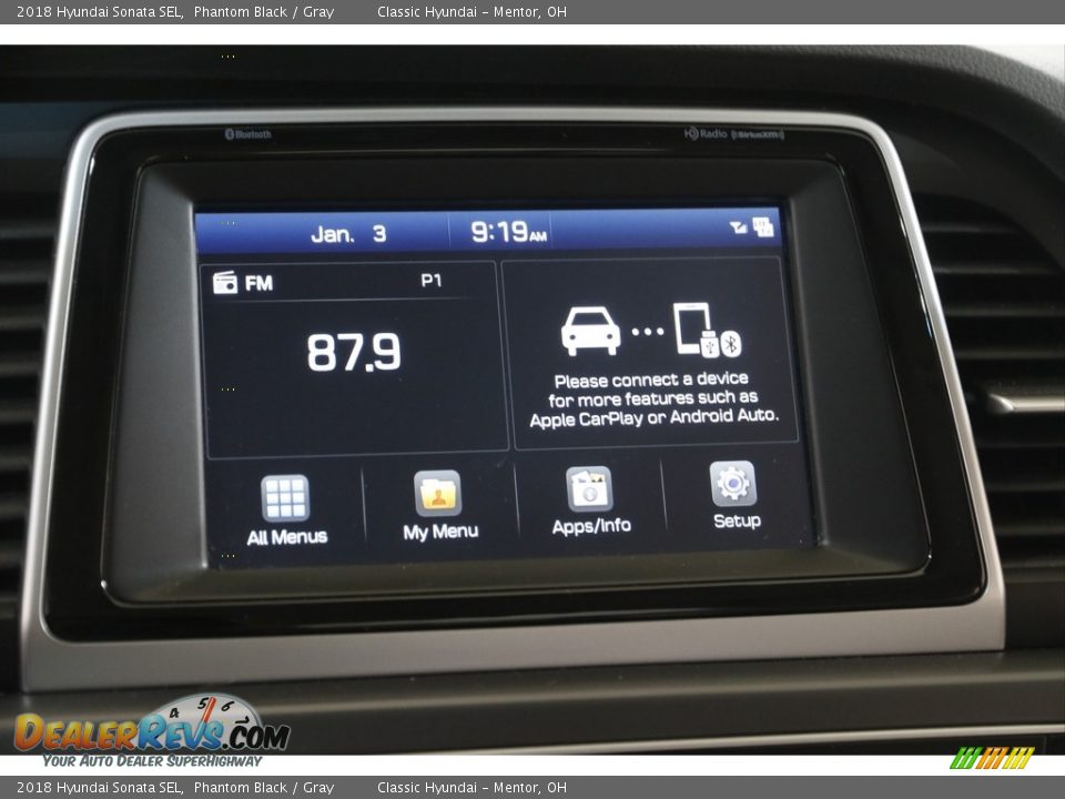 2018 Hyundai Sonata SEL Phantom Black / Gray Photo #10