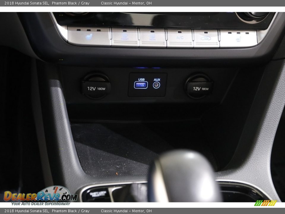 2018 Hyundai Sonata SEL Phantom Black / Gray Photo #12