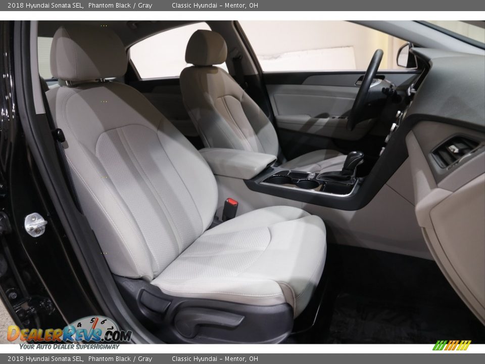 2018 Hyundai Sonata SEL Phantom Black / Gray Photo #14