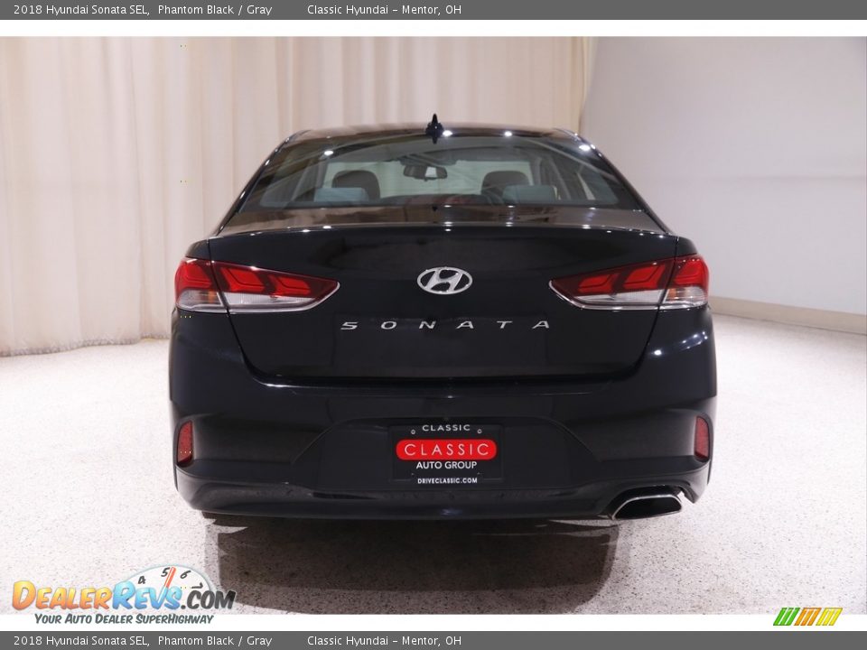 2018 Hyundai Sonata SEL Phantom Black / Gray Photo #17