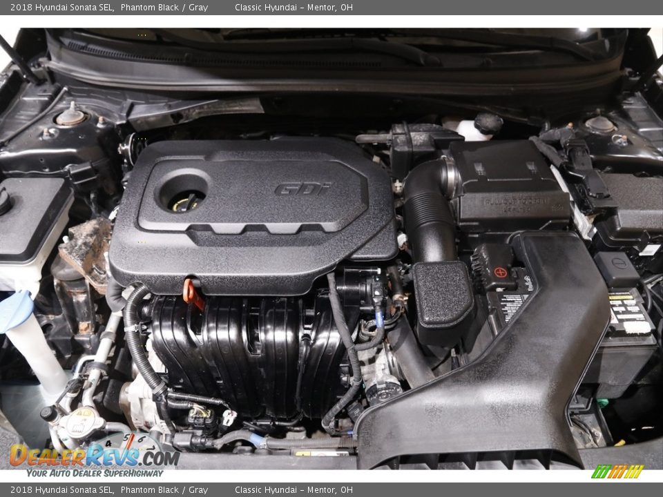 2018 Hyundai Sonata SEL Phantom Black / Gray Photo #18