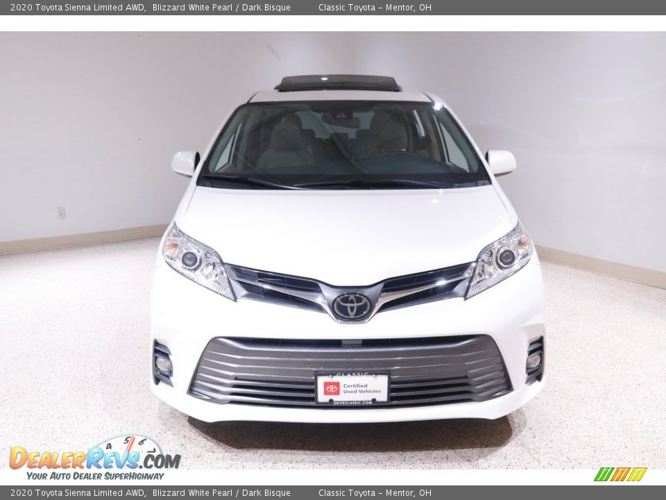 2020 Toyota Sienna Limited AWD Blizzard White Pearl / Dark Bisque Photo #2