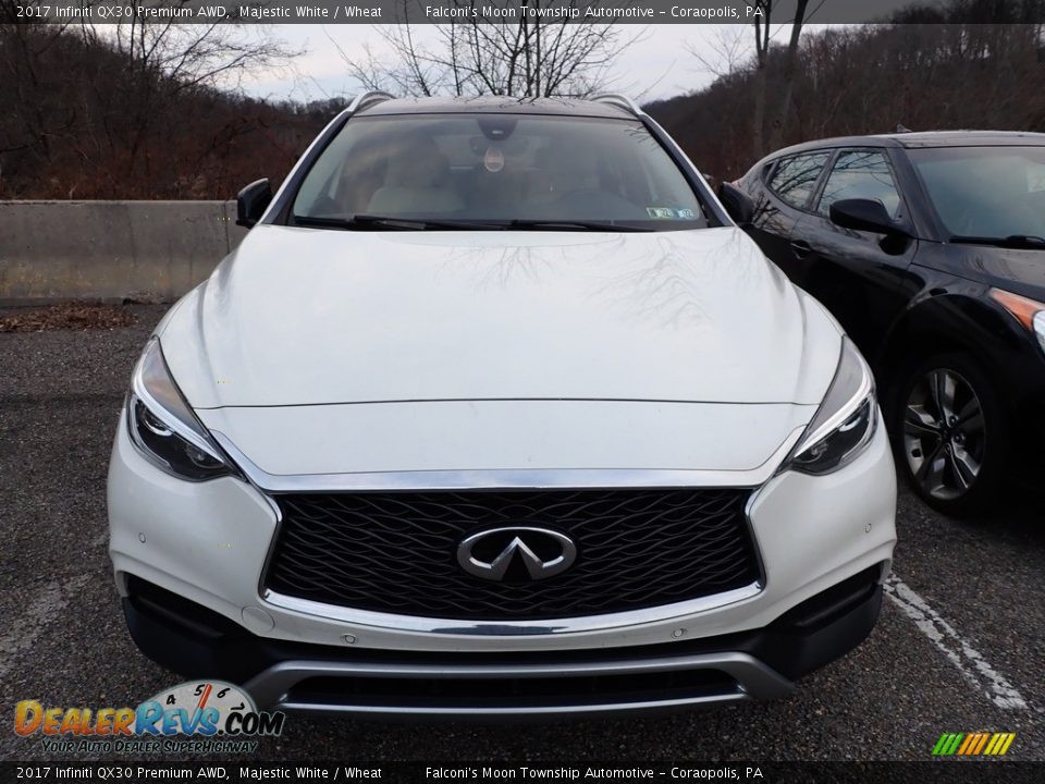 2017 Infiniti QX30 Premium AWD Majestic White / Wheat Photo #2