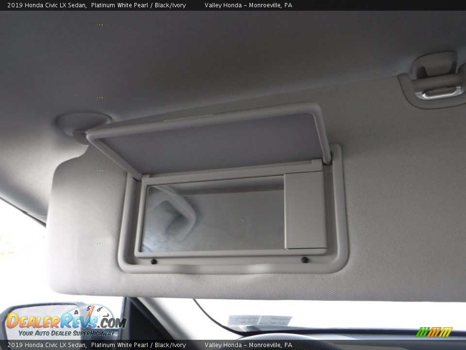 2019 Honda Civic LX Sedan Platinum White Pearl / Black/Ivory Photo #19