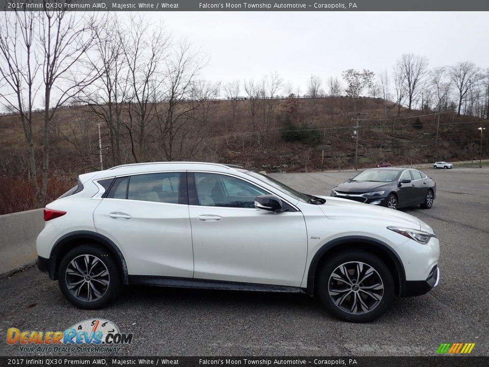 2017 Infiniti QX30 Premium AWD Majestic White / Wheat Photo #4