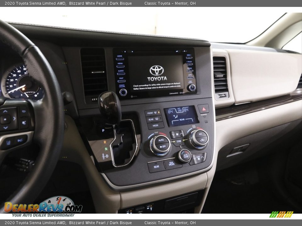 2020 Toyota Sienna Limited AWD Blizzard White Pearl / Dark Bisque Photo #9