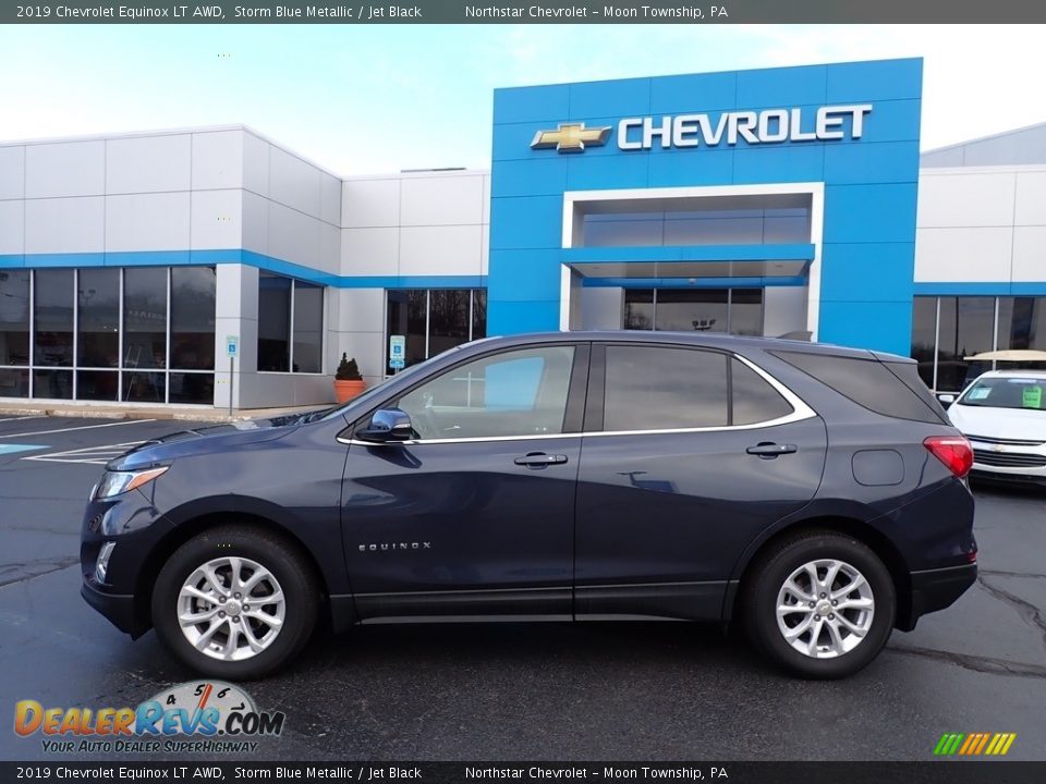 2019 Chevrolet Equinox LT AWD Storm Blue Metallic / Jet Black Photo #3