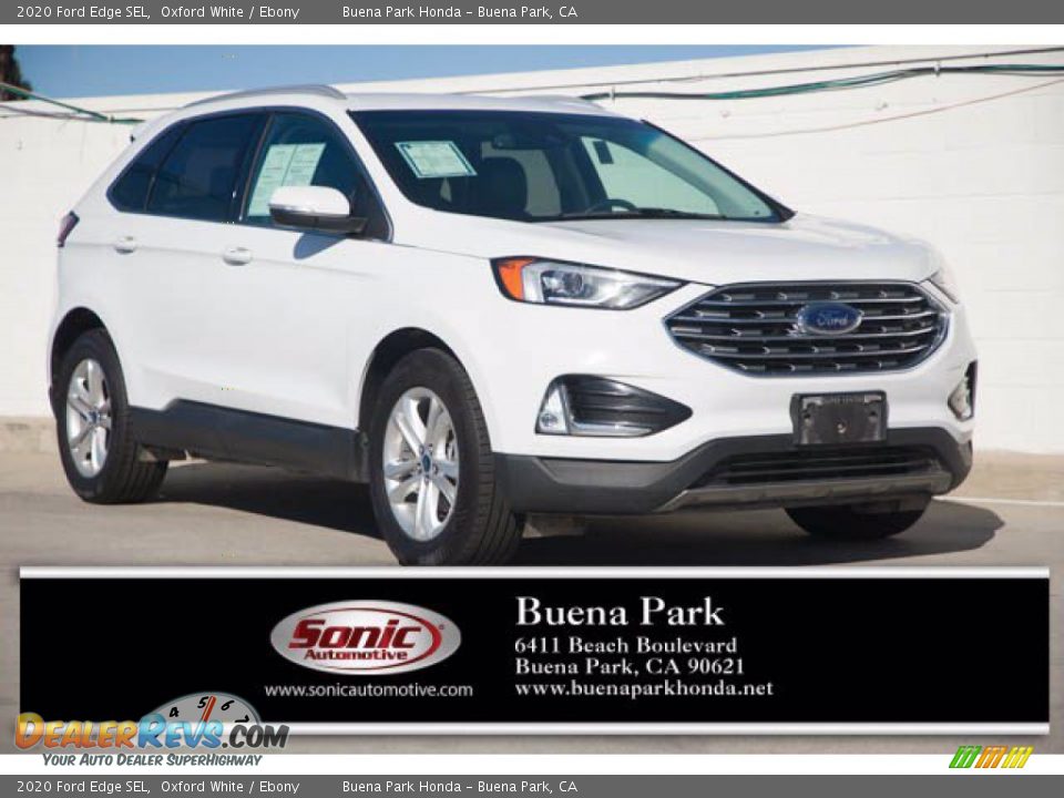 2020 Ford Edge SEL Oxford White / Ebony Photo #1