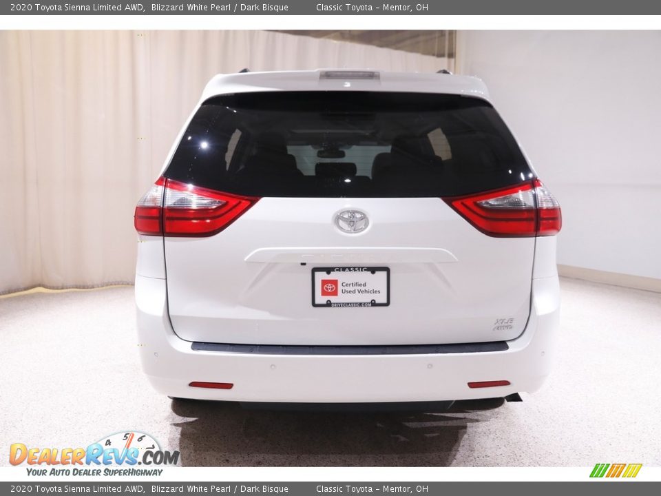 2020 Toyota Sienna Limited AWD Blizzard White Pearl / Dark Bisque Photo #21