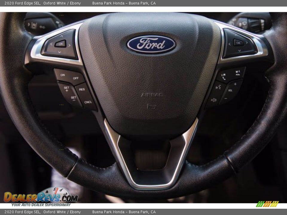 2020 Ford Edge SEL Oxford White / Ebony Photo #11