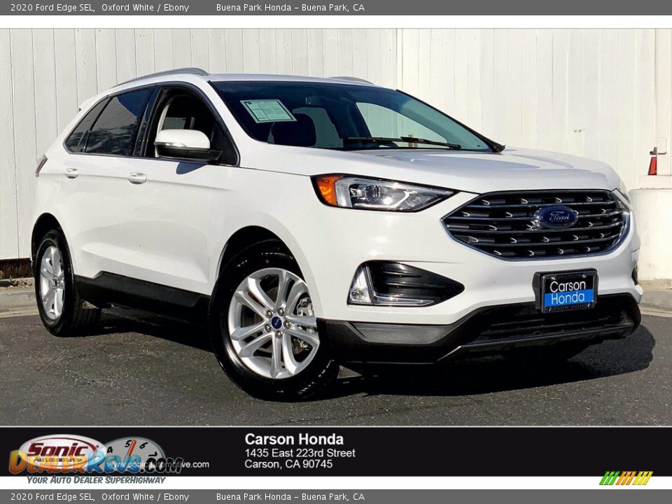 2020 Ford Edge SEL Oxford White / Ebony Photo #35