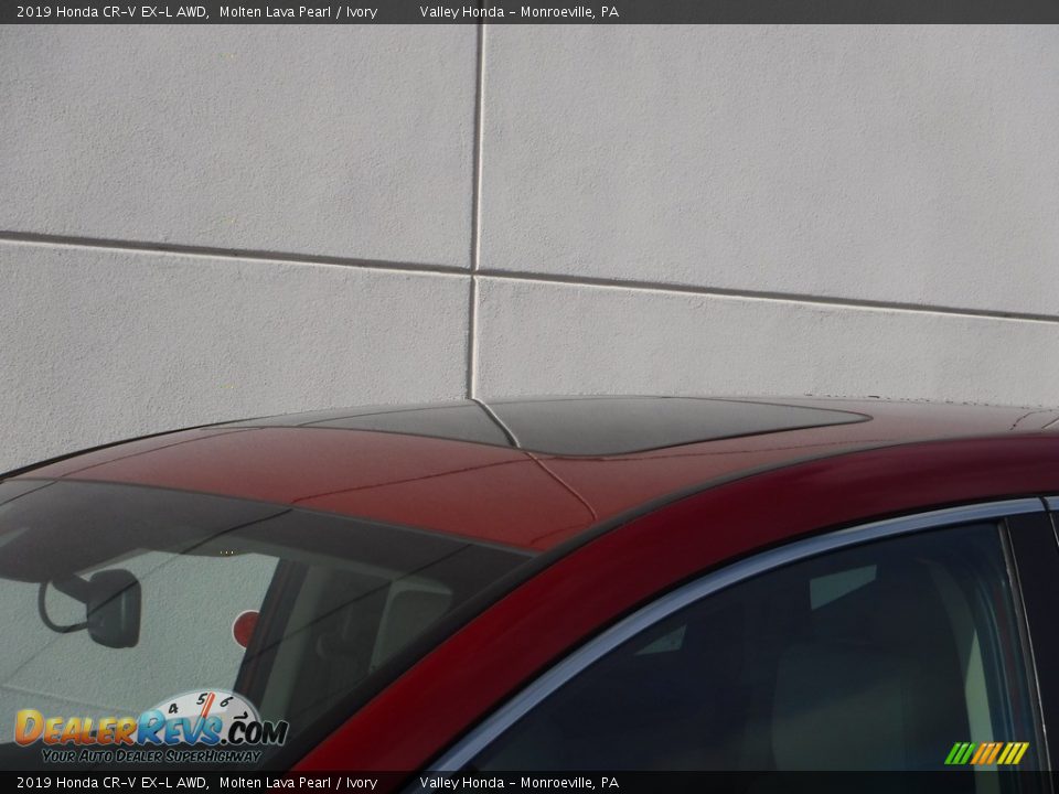2019 Honda CR-V EX-L AWD Molten Lava Pearl / Ivory Photo #3