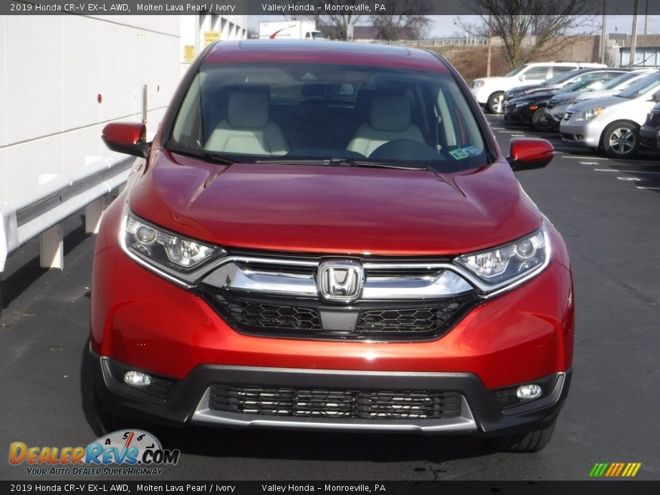 2019 Honda CR-V EX-L AWD Molten Lava Pearl / Ivory Photo #6