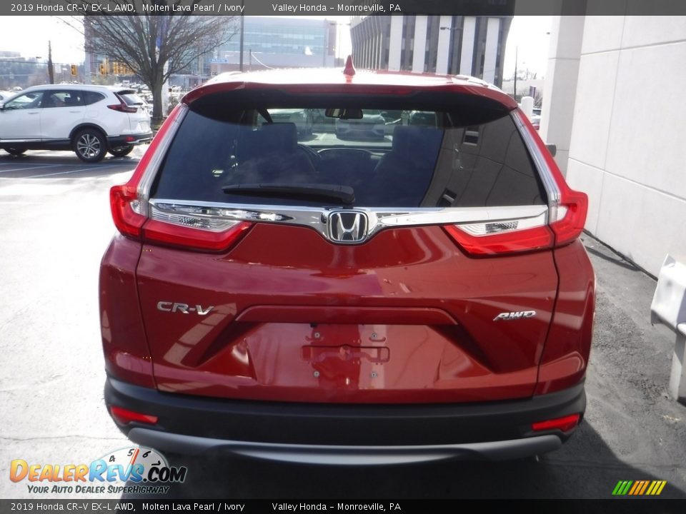 2019 Honda CR-V EX-L AWD Molten Lava Pearl / Ivory Photo #8