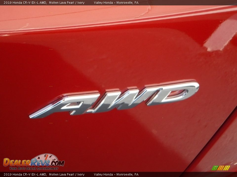 2019 Honda CR-V EX-L AWD Molten Lava Pearl / Ivory Photo #9
