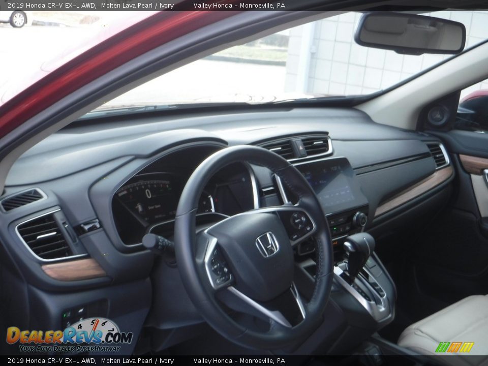 2019 Honda CR-V EX-L AWD Molten Lava Pearl / Ivory Photo #12