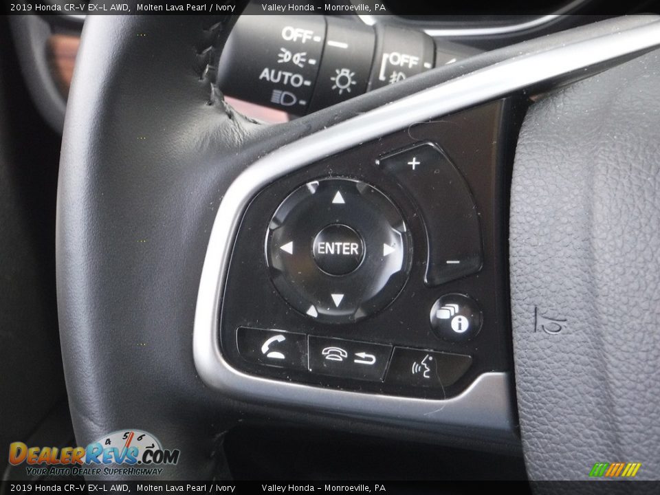 2019 Honda CR-V EX-L AWD Molten Lava Pearl / Ivory Photo #21