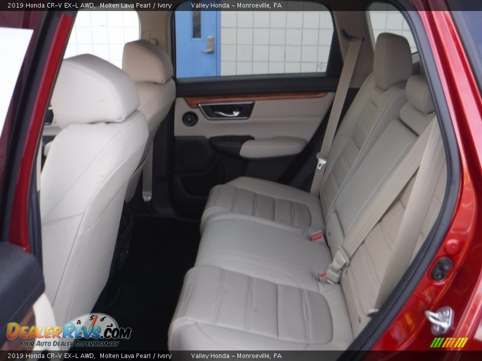 2019 Honda CR-V EX-L AWD Molten Lava Pearl / Ivory Photo #22