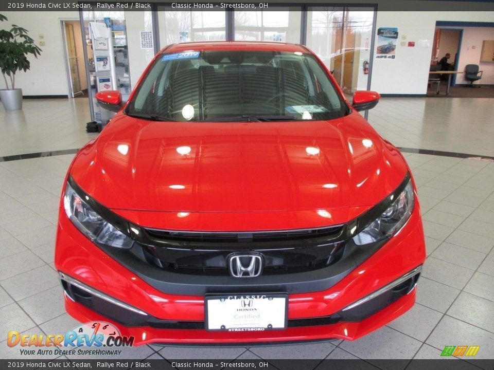 2019 Honda Civic LX Sedan Rallye Red / Black Photo #2