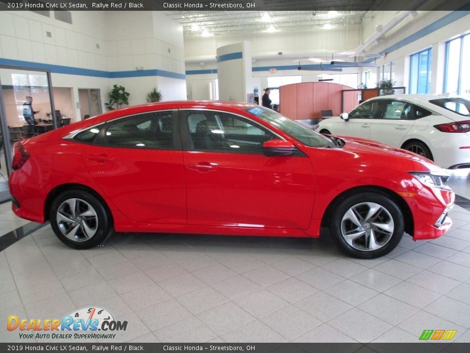 2019 Honda Civic LX Sedan Rallye Red / Black Photo #4