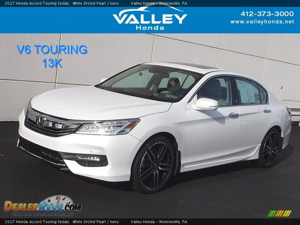 2017 Honda Accord Touring Sedan White Orchid Pearl / Ivory Photo #1