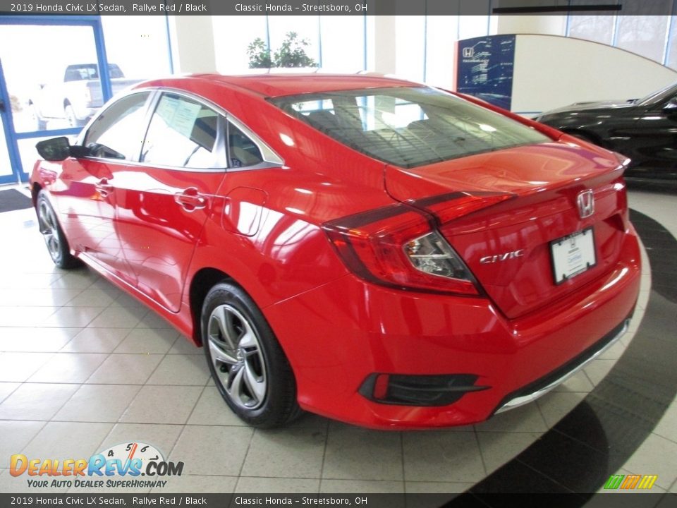 2019 Honda Civic LX Sedan Rallye Red / Black Photo #9