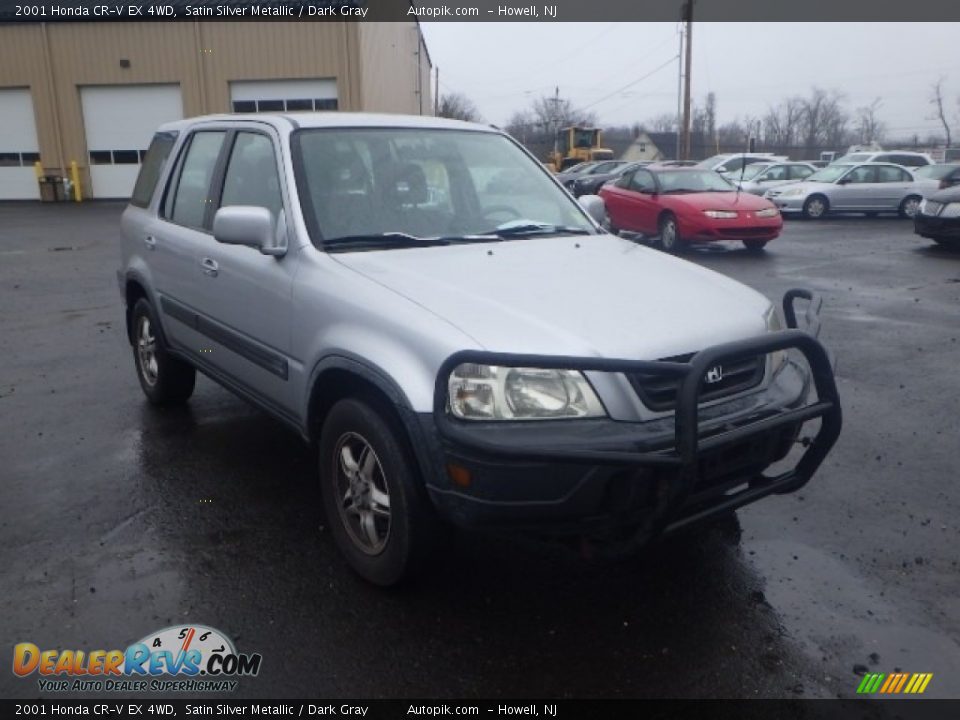 2001 Honda CR-V EX 4WD Satin Silver Metallic / Dark Gray Photo #3