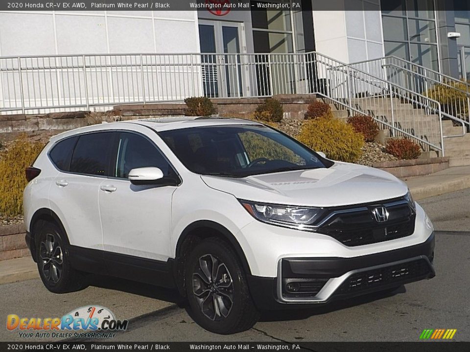 2020 Honda CR-V EX AWD Platinum White Pearl / Black Photo #1