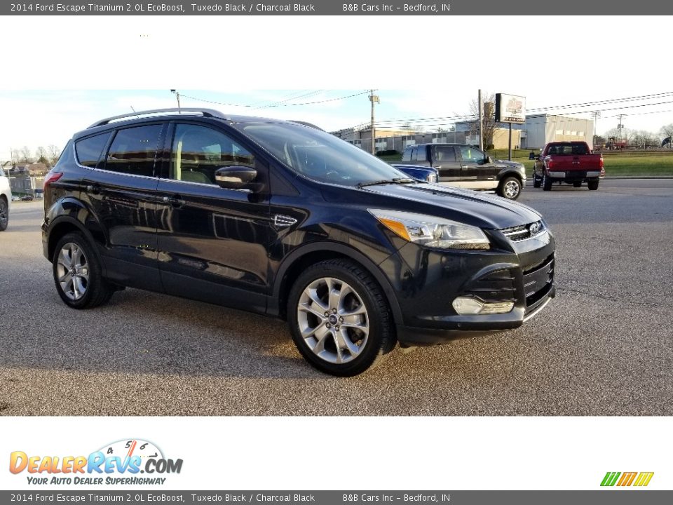 2014 Ford Escape Titanium 2.0L EcoBoost Tuxedo Black / Charcoal Black Photo #2