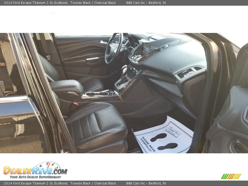 2014 Ford Escape Titanium 2.0L EcoBoost Tuxedo Black / Charcoal Black Photo #12