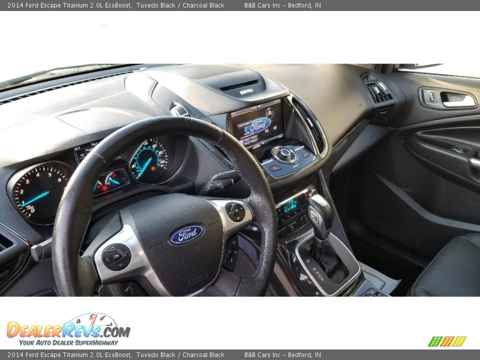 2014 Ford Escape Titanium 2.0L EcoBoost Tuxedo Black / Charcoal Black Photo #19