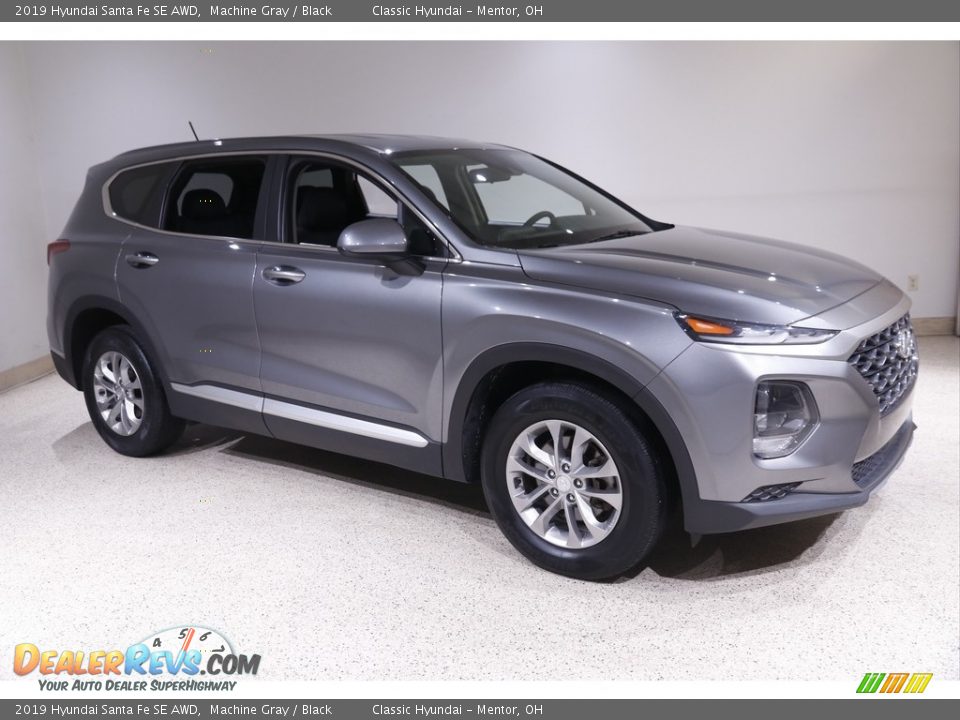 2019 Hyundai Santa Fe SE AWD Machine Gray / Black Photo #1