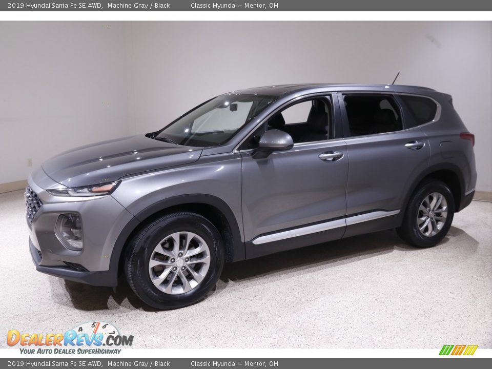 2019 Hyundai Santa Fe SE AWD Machine Gray / Black Photo #3