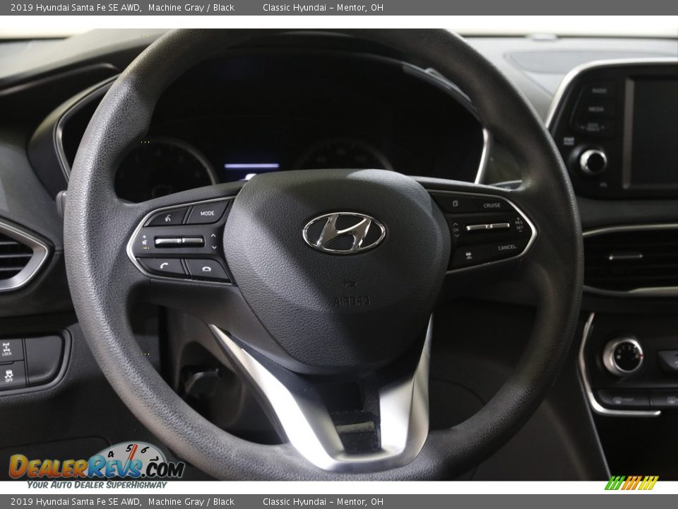 2019 Hyundai Santa Fe SE AWD Machine Gray / Black Photo #7
