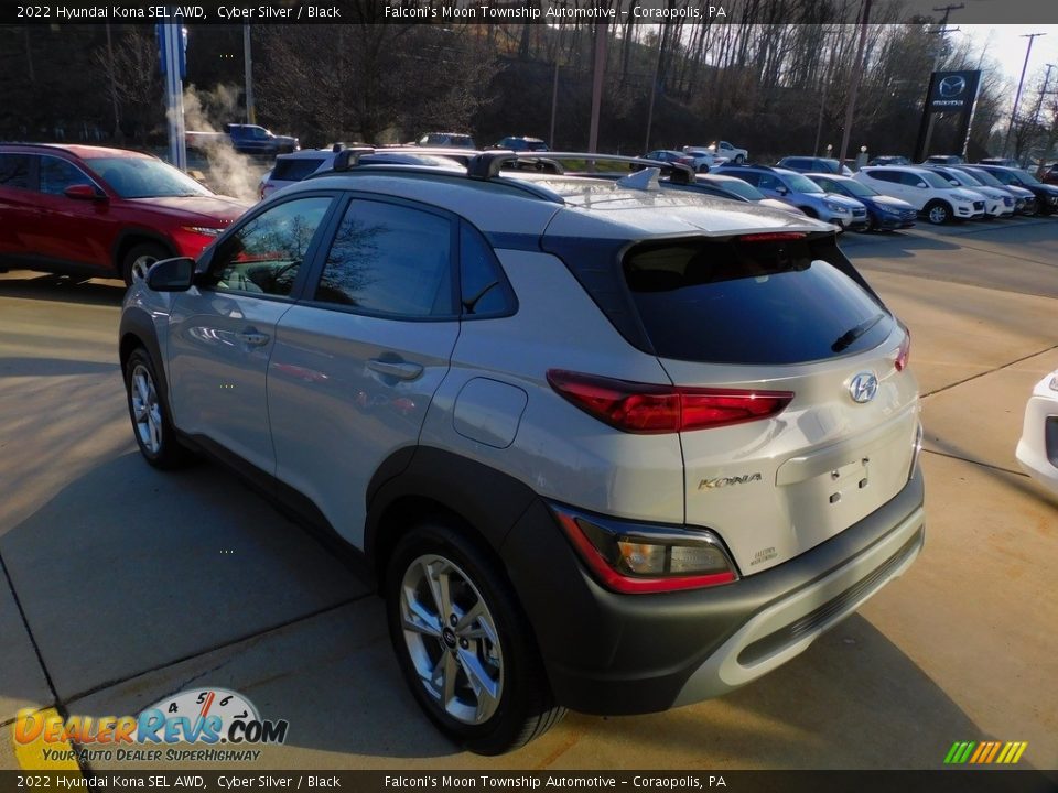 2022 Hyundai Kona SEL AWD Cyber Silver / Black Photo #5