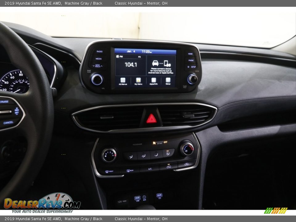 2019 Hyundai Santa Fe SE AWD Machine Gray / Black Photo #9