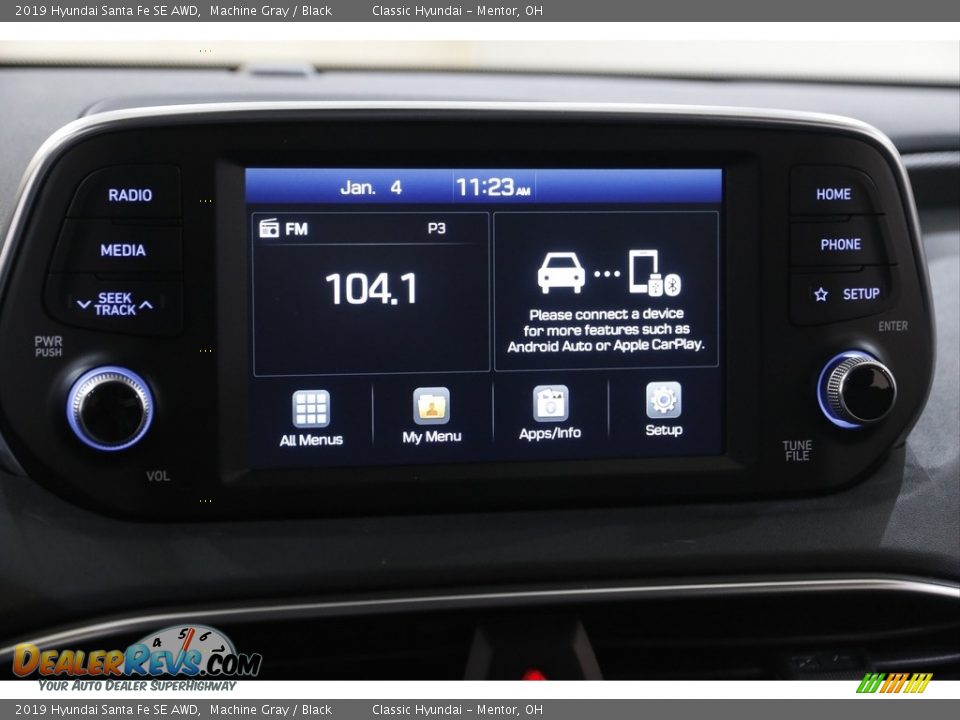 2019 Hyundai Santa Fe SE AWD Machine Gray / Black Photo #10
