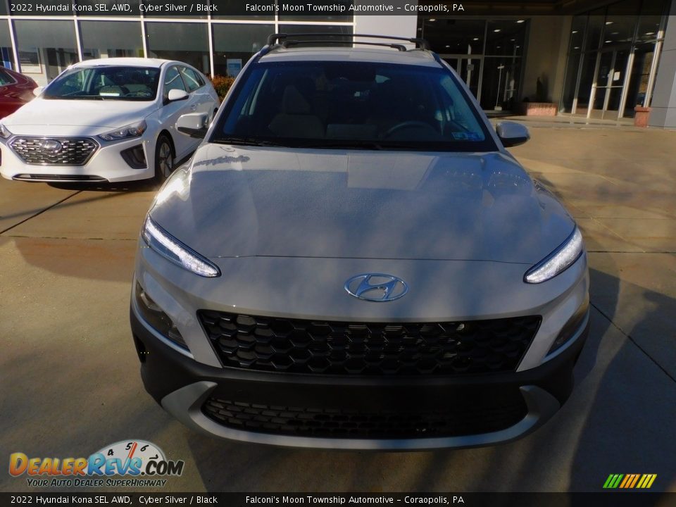 2022 Hyundai Kona SEL AWD Cyber Silver / Black Photo #8