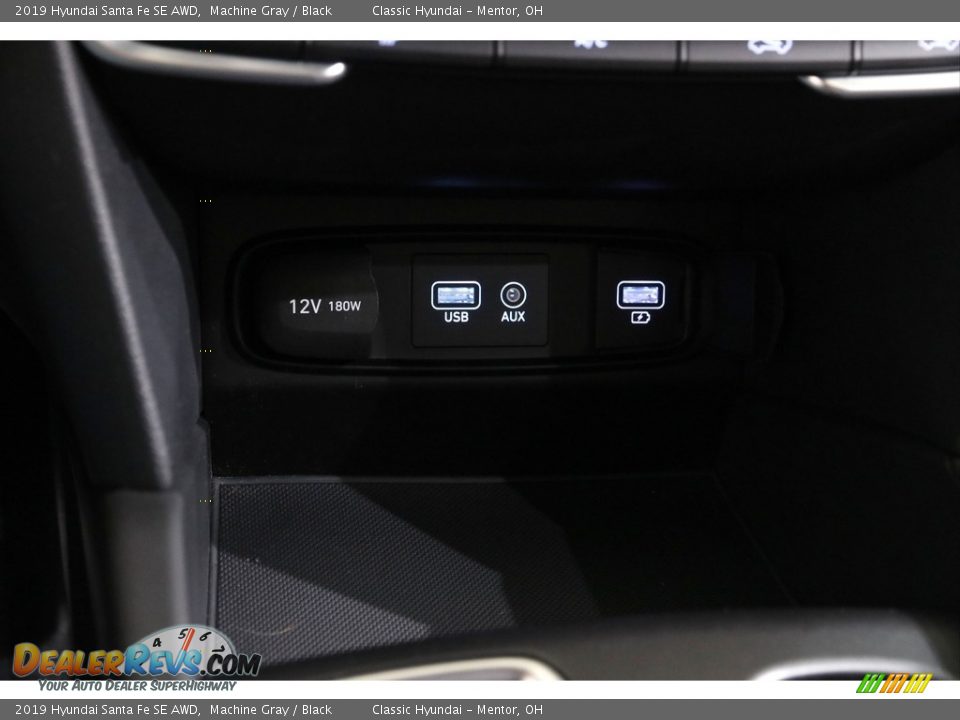 2019 Hyundai Santa Fe SE AWD Machine Gray / Black Photo #12