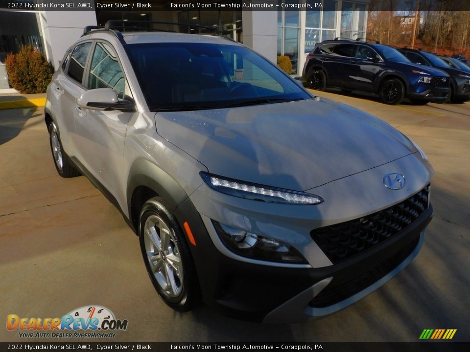 2022 Hyundai Kona SEL AWD Cyber Silver / Black Photo #9