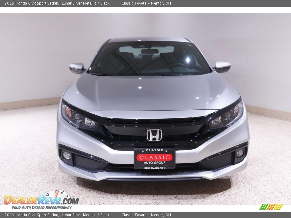 2019 Honda Civic Sport Sedan Lunar Silver Metallic / Black Photo #2