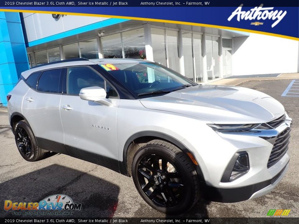2019 Chevrolet Blazer 3.6L Cloth AWD Silver Ice Metallic / Jet Black Photo #1
